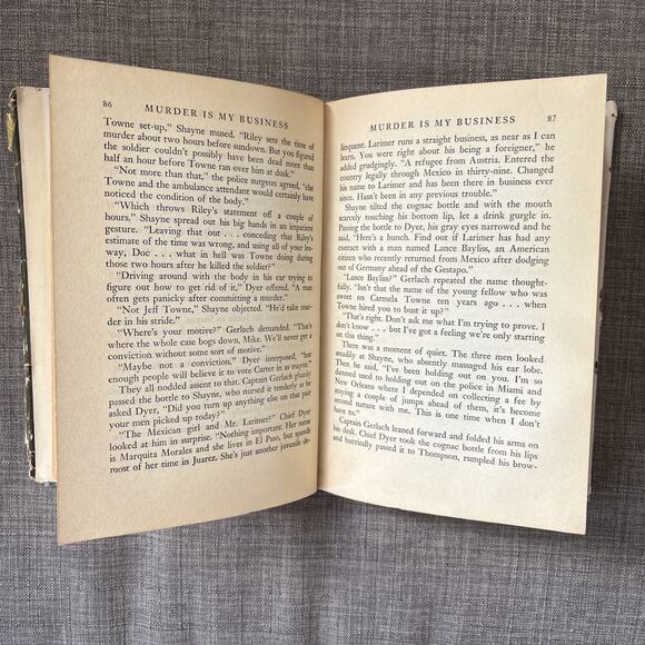 Murder Is My Business Brett Halliday 1946 Vintage Hardcover 2nd Edition READ - Picture 14 of 14